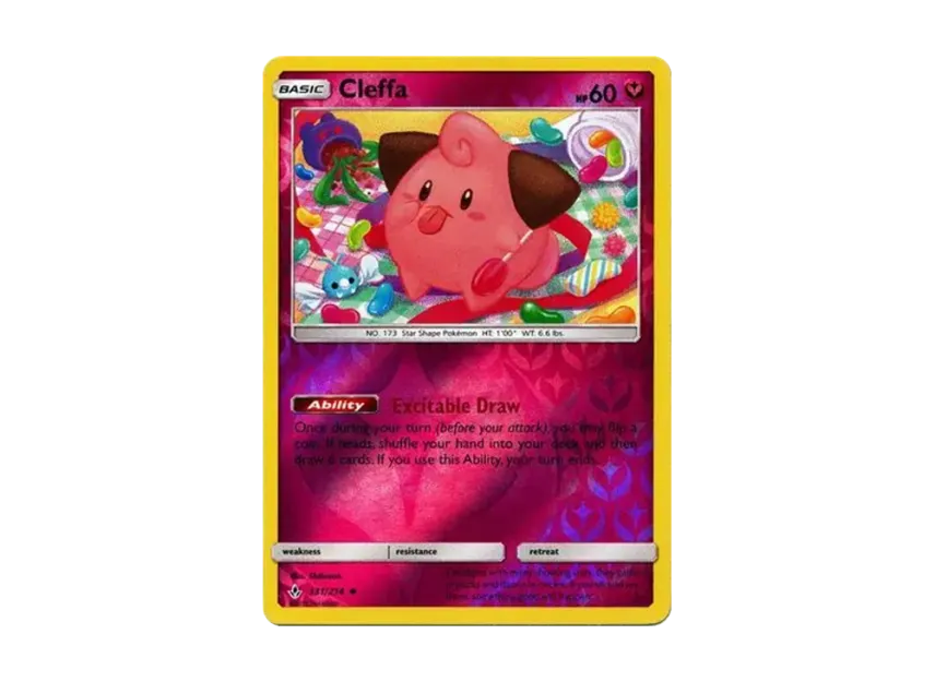 Cleffa U : Reverse Holo [214-UNBROKEN-BONDS 131/214] [EN] (Sun & Moon "Unbroken Bonds")