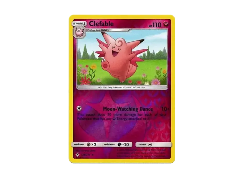 Clefable R : Reverse Holo [214-UNBROKEN-BONDS 133/214] [EN] (Sun & Moon "Unbroken Bonds")
