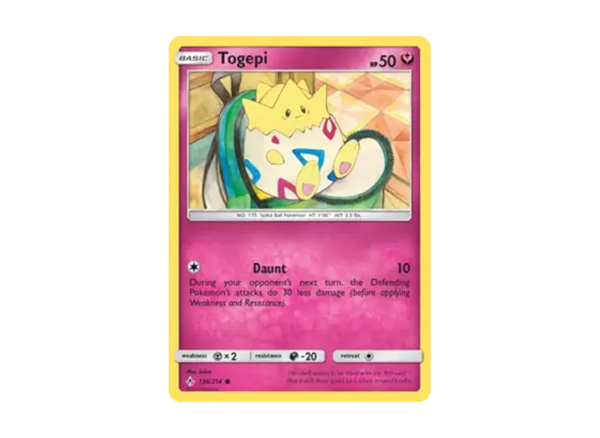 Togepi C [214-UNBROKEN-BONDS 136/214] [EN] (Sun & Moon "Unbroken Bonds")