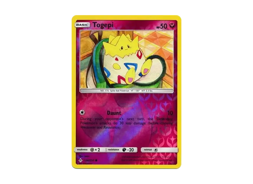 Togepi C : Reverse Holo [214-UNBROKEN-BONDS 136/214] [EN] (Sun & Moon "Unbroken Bonds")