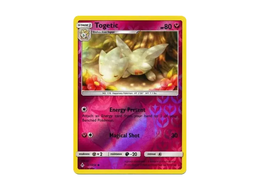 Togetic U : Reverse Holo [214-UNBROKEN-BONDS 137/214] [EN] (Sun & Moon "Unbroken Bonds")