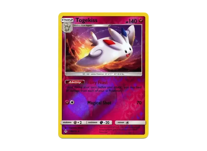 Togekiss R : Reverse Holo [214-UNBROKEN-BONDS 138/214] [EN] (Sun & Moon "Unbroken Bonds")