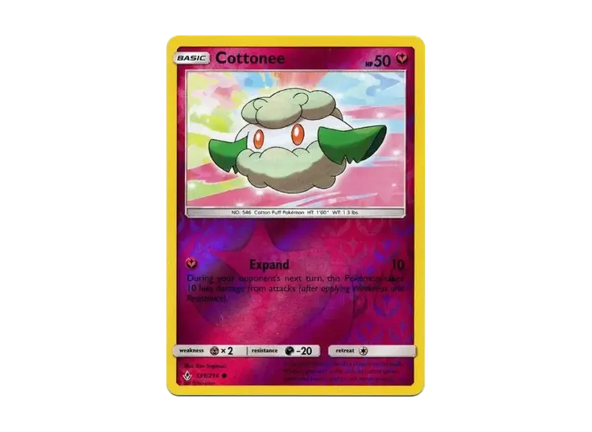 Cottonee C : Reverse Holo [214-UNBROKEN-BONDS 139/214] [EN] (Sun & Moon "Unbroken Bonds")