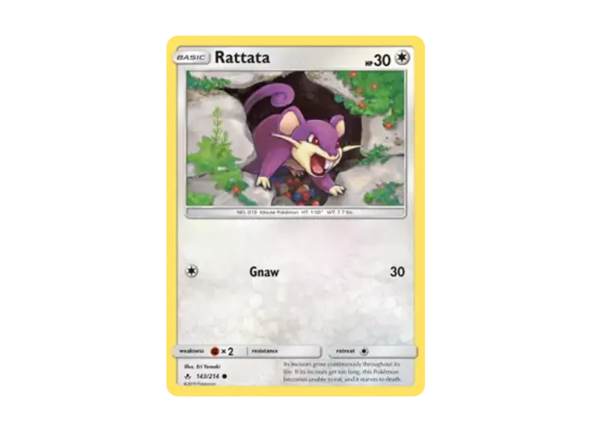 Rattata C [214-UNBROKEN-BONDS 143/214] [EN] (Sun & Moon "Unbroken Bonds")