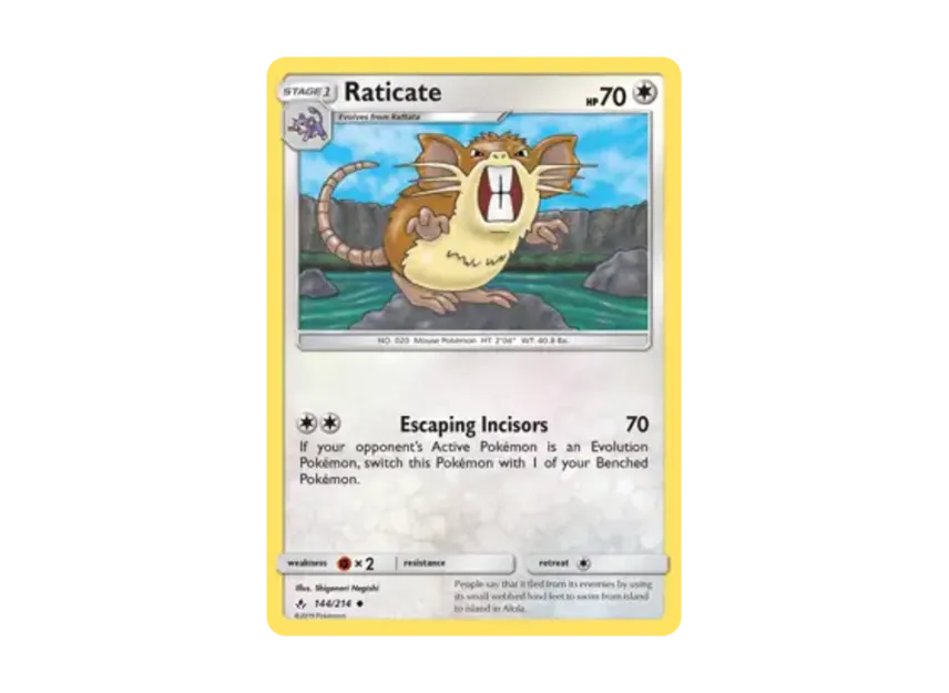Raticate U [214-UNBROKEN-BONDS 144/214] [EN] (Sun & Moon "Unbroken Bonds")