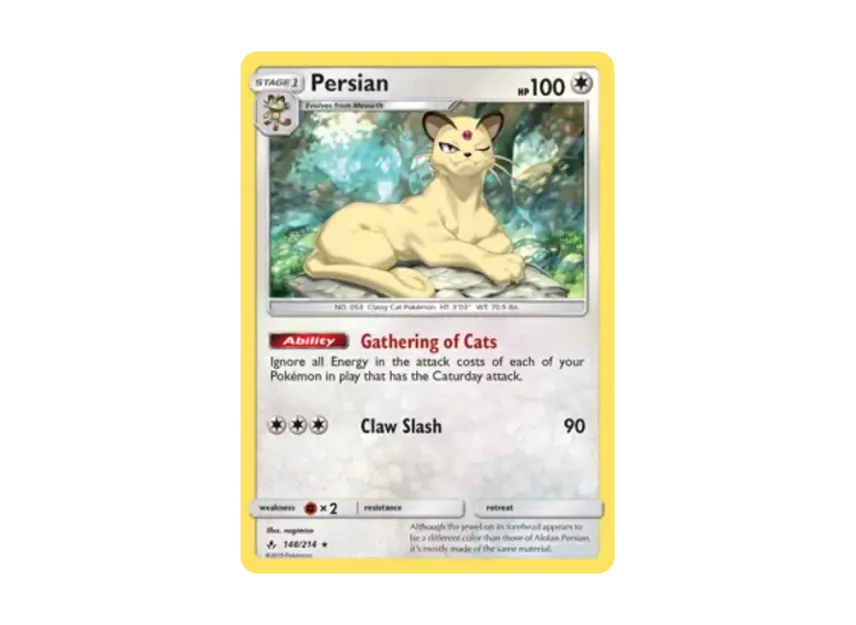 Persian R [214-UNBROKEN-BONDS 148/214] [EN] (Sun & Moon "Unbroken Bonds")