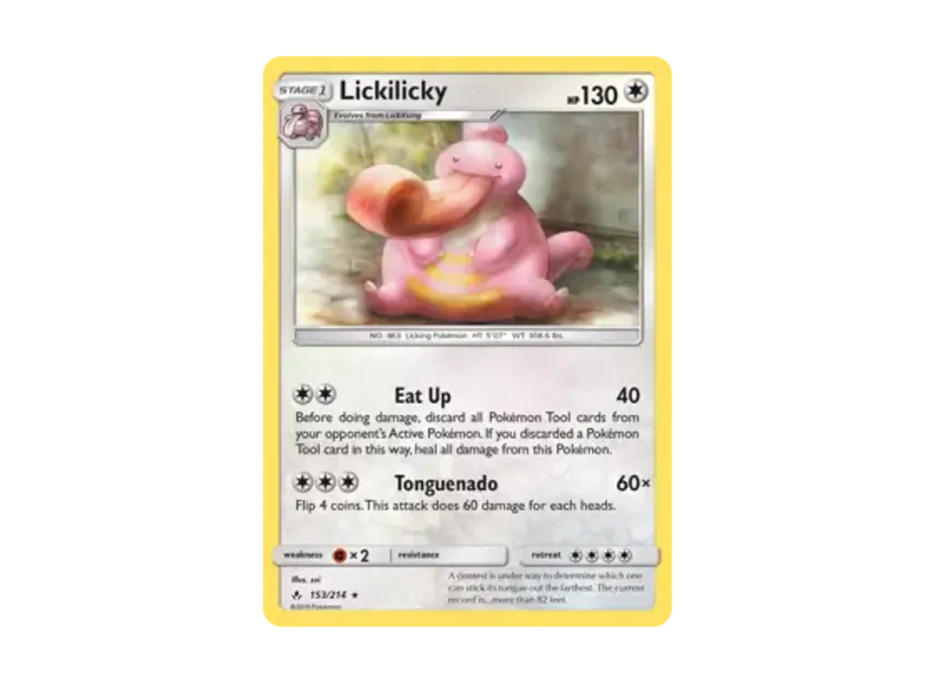 Lickilicky R [214-UNBROKEN-BONDS 153/214] [EN] (Sun & Moon "Unbroken Bonds")