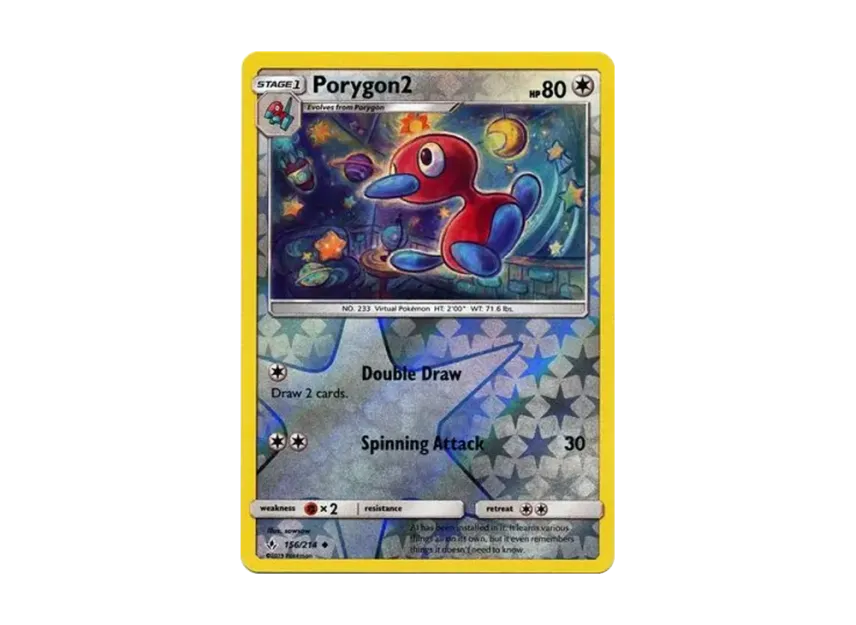 Porygon2 U : Reverse Holo [214-UNBROKEN-BONDS 156/214] [EN] (Sun & Moon "Unbroken Bonds")