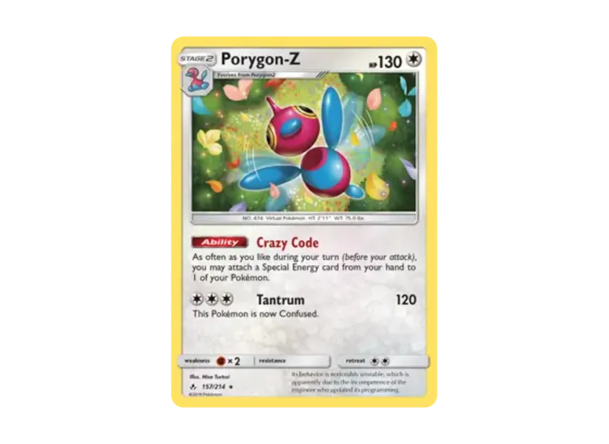 Porygon-Z R : Holo [214-UNBROKEN-BONDS 157/214] [EN] (Sun & Moon "Unbroken Bonds")