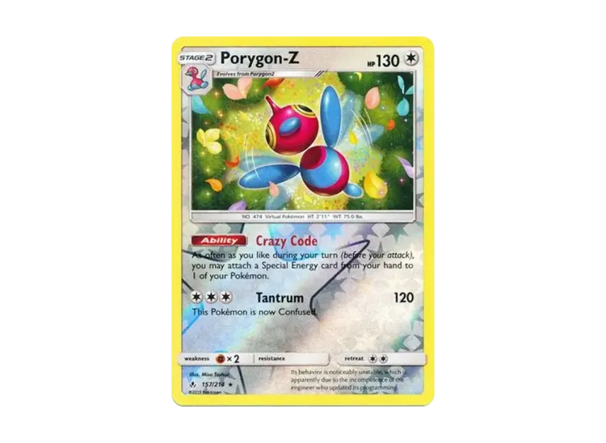Porygon-Z R : Reverse Holo [214-UNBROKEN-BONDS 157/214] [EN] (Sun & Moon "Unbroken Bonds")