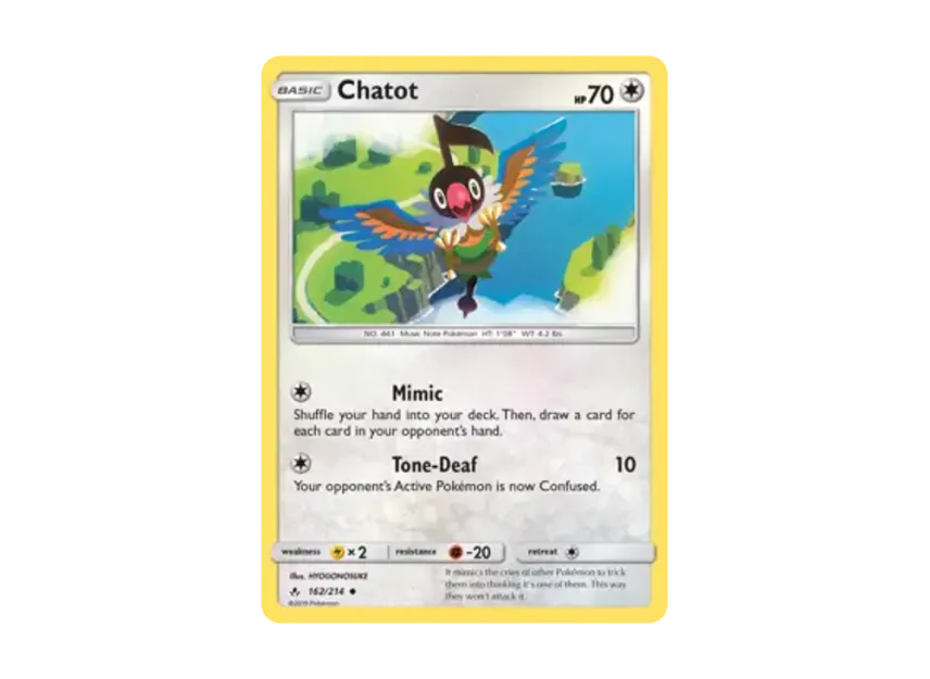 Chatot U [214-UNBROKEN-BONDS 162/214] [EN] (Sun & Moon "Unbroken Bonds")