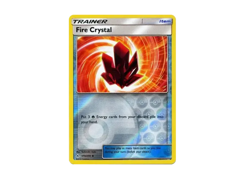 Fire Crystal U : Reverse Holo [214-UNBROKEN-BONDS 173/214] [EN] (Sun & Moon "Unbroken Bonds")