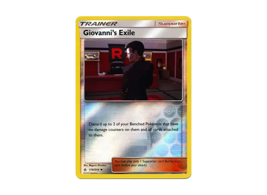 Giovanni's Exile U : Reverse Holo [214-UNBROKEN-BONDS 174/214] [EN] (Sun & Moon "Unbroken Bonds")