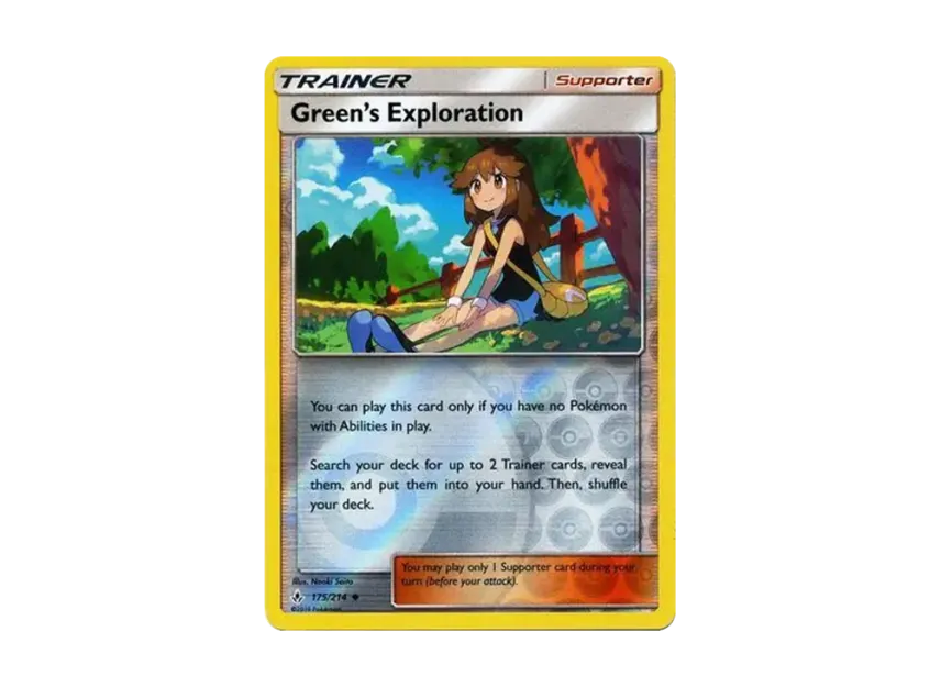 Green's Exploration U : Reverse Holo [214-UNBROKEN-BONDS 175/214] [EN] (Sun & Moon "Unbroken Bonds")