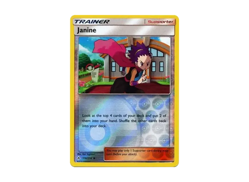 Janine U : Reverse Holo [214-UNBROKEN-BONDS 176/214] [EN] (Sun & Moon "Unbroken Bonds")