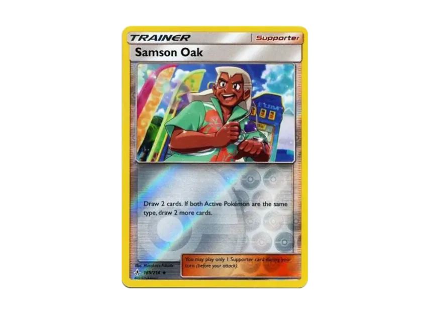 Samson Oak U : Reverse Holo [214-UNBROKEN-BONDS 185/214] [EN] (Sun & Moon "Unbroken Bonds")