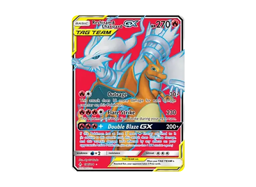 Reshiram & Charizard GX UR [234-UNBROKEN-BONDS 194/234] (Sun & Moon "Unbroken Bonds")