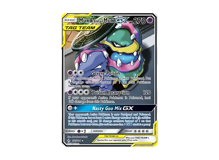 Muk & Alolan Muk GX UR [234-UNBROKEN-BONDS 197/234] (Sun & Moon "Unbroken Bonds")