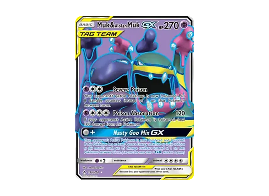 Muk & Alolan Muk GX UR [234-UNBROKEN-BONDS 196/234] (Sun & Moon "Unbroken Bonds")