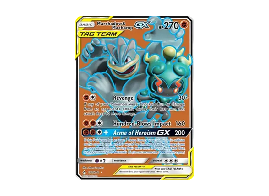 Marshadow & Machamp GX UR [234-UNBROKEN-BONDS 198/234] (Sun & Moon "Unbroken Bonds")