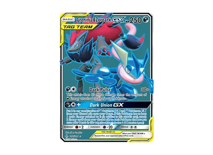 Greninja & Zoroark GX UR [234-UNBROKEN-BONDS 200/234] (Sun & Moon "Unbroken Bonds")