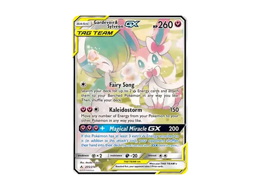 Gardevoir & Sylveon GX UR [234-UNBROKEN-BONDS 205/234] (Sun & Moon "Unbroken Bonds")
