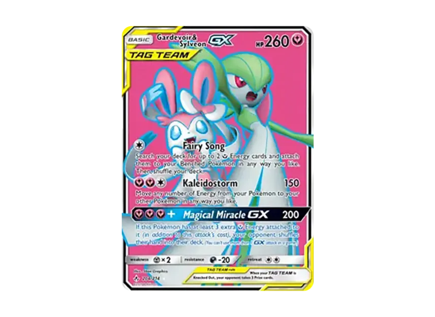 Gardevoir & Sylveon GX UR [234-UNBROKEN-BONDS 204/234] (Sun & Moon "Unbroken Bonds")
