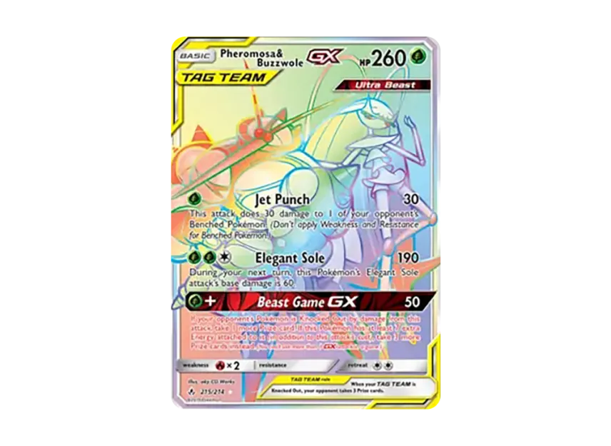 Pheromosa & Buzzwole GX RR [234-UNBROKEN-BONDS 215/234] (Sun & Moon "Unbroken Bonds")