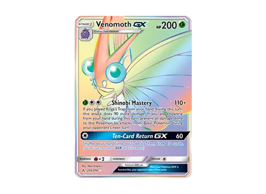 Venomoth GX RR [234-UNBROKEN-BONDS 216/234] (Sun & Moon "Unbroken Bonds")