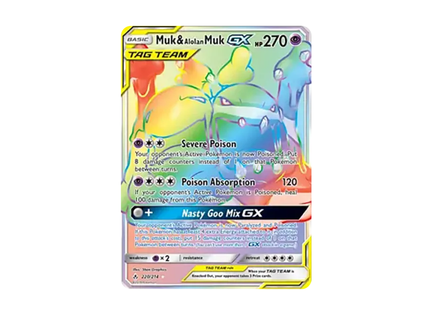 Muk & Alolan Muk GX RR [234-UNBROKEN-BONDS 220/234] (Sun & Moon "Unbroken Bonds")