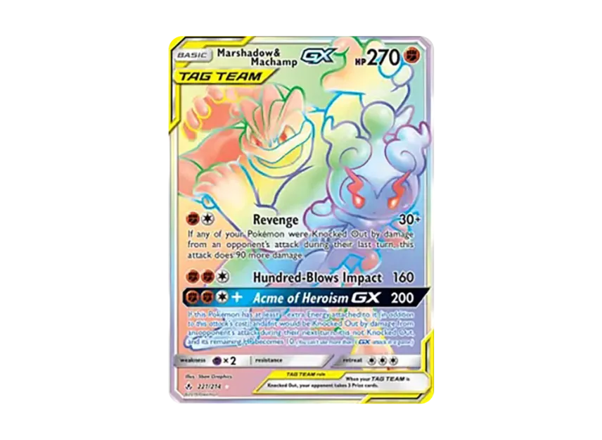 Marshadow & Machamp GX RR [234-UNBROKEN-BONDS 221/234] (Sun & Moon "Unbroken Bonds")