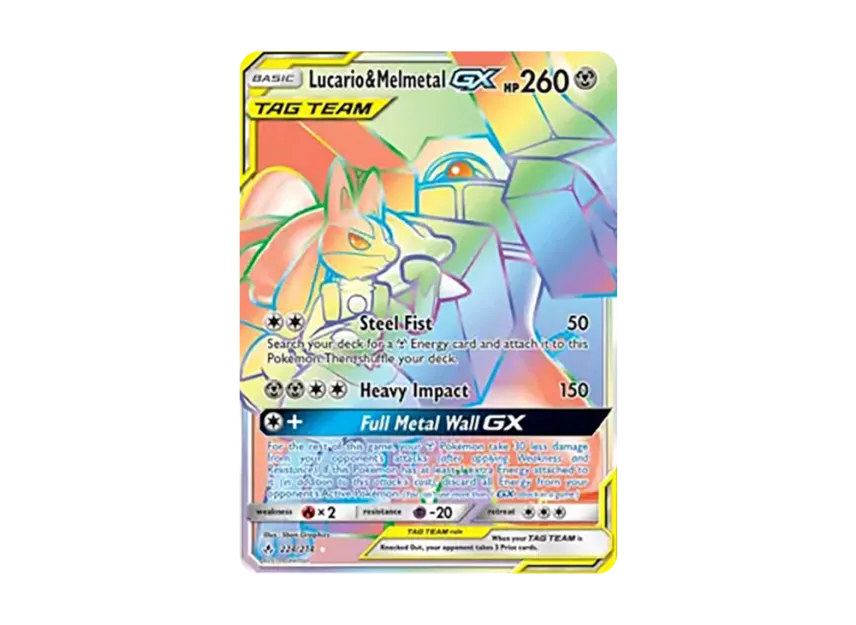 Lucario & Melmetal GX RR [234-UNBROKEN-BONDS 224/234] (Sun & Moon "Unbroken Bonds")