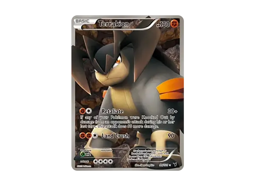 Terrakion UR [101-NOBLE-VICTORIES 99/101] (Black & White "Noble Victories")