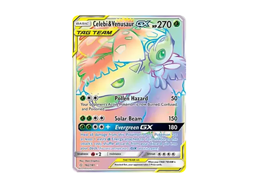 Celebi & Venusaur GX RR [181-TEAM-UP 182/181] (Sun & Moon "Team Up")