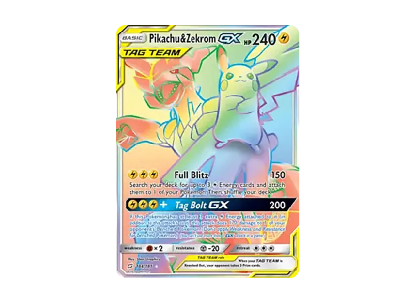 Pikachu & Zekrom GX RR [181-TEAM-UP 184/181] (Sun & Moon "Team Up")