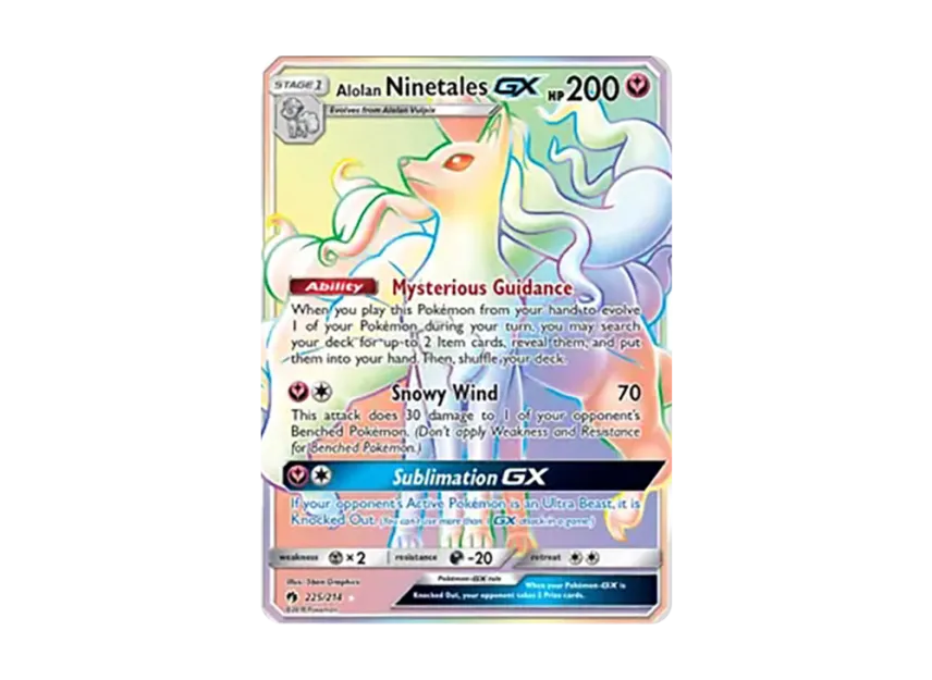 Alolan Ninetales GX RR [214-LOST-THUNDER 225/214] (Sun & Moon "Lost Thunder")