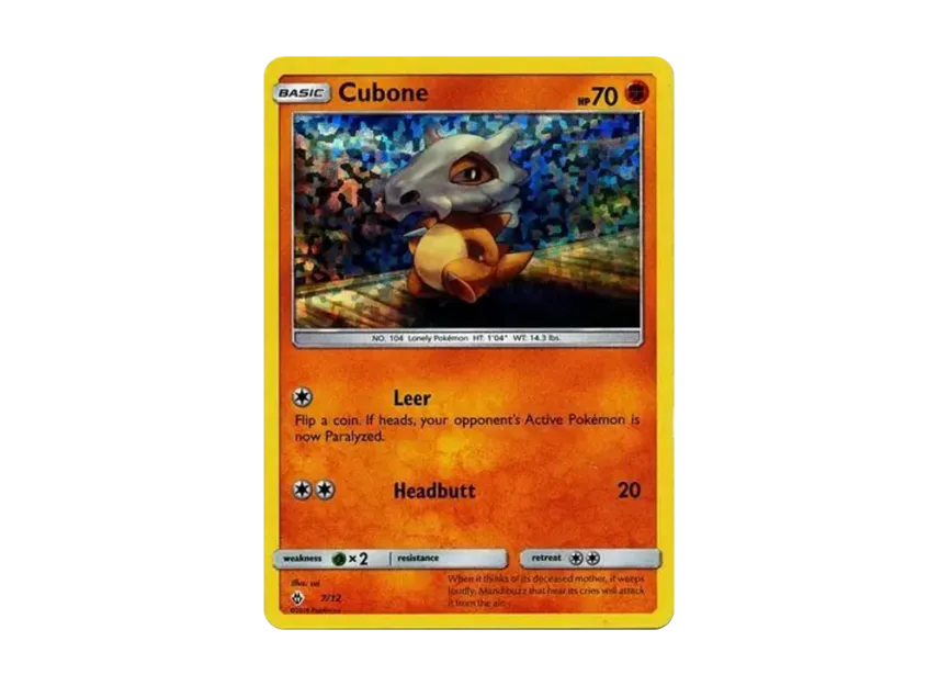 Cubone : Holo [12-MCDONALD-S-COLLECTION-2018 7/12] (Sun & Moon "McDonald's Collection 2018")