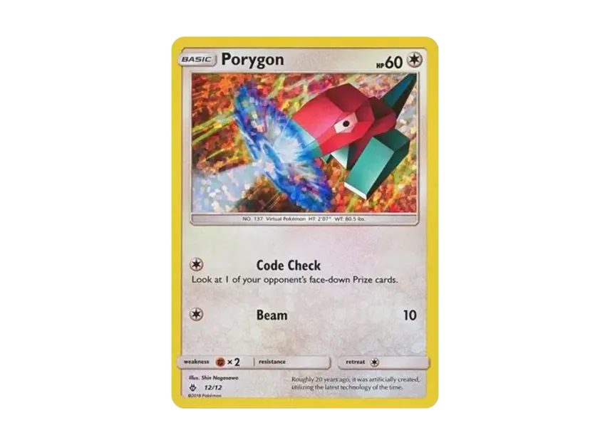 Porygon : Holo [12-MCDONALD-S-COLLECTION-2018 12/12] (Sun & Moon "McDonald's Collection 2018")