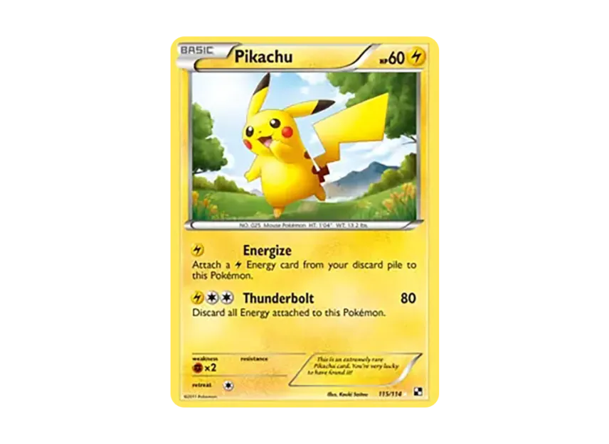 Pikachu HR [114-BLACK-WHITE 115/114] (Black & White)