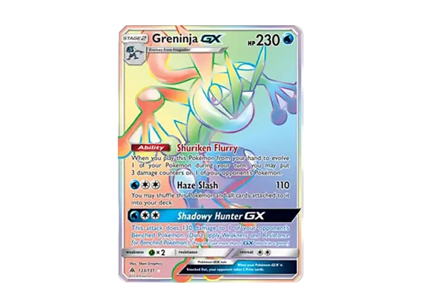 Greninja GX RR [131-FORBIDDEN-LIGHT 133/131] (Sun & Moon "Forbidden Light")
