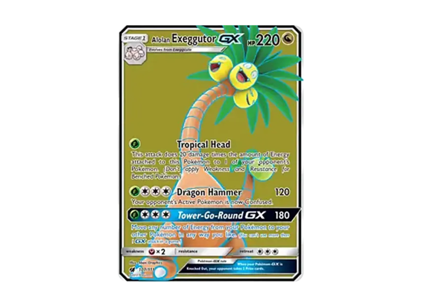 Alolan Exeggutor GX UR [111-CRIMSON-INVASION 107/111] (Sun & Moon "Crimson Invasion")
