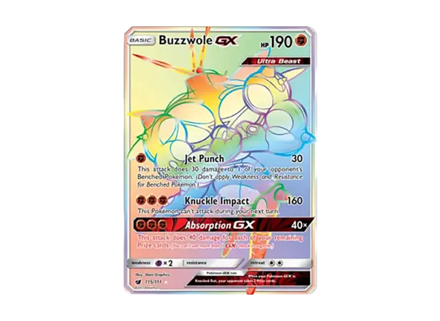 Buzzwole GX RR [111-CRIMSON-INVASION 115/111] (Sun & Moon "Crimson Invasion")