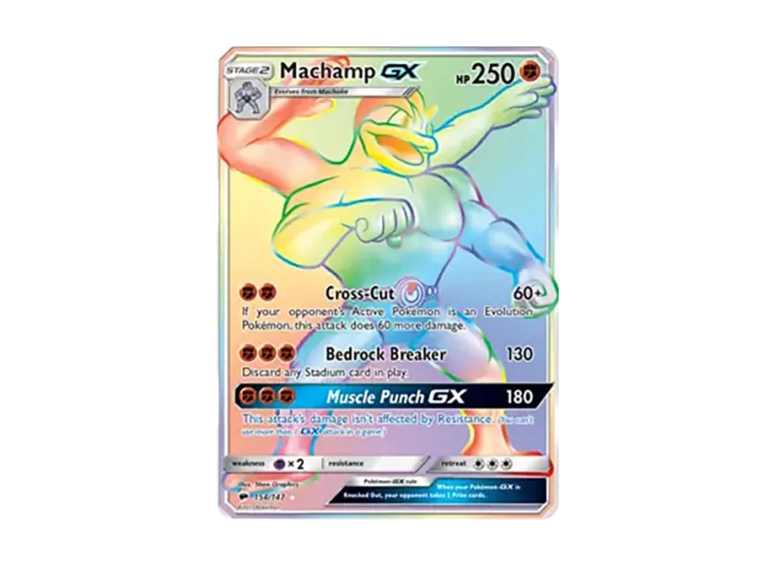 Machamp GX RR [147-BURNING-SHADOWS 154/147] (Sun & Moon "Burning Shadows")