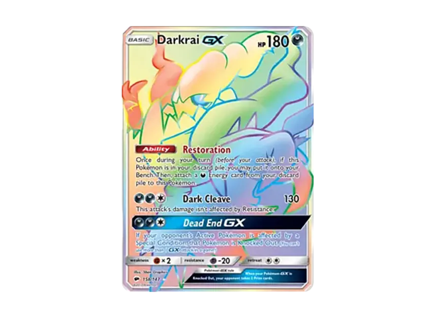 Darkrai GX RR [147-BURNING-SHADOWS 158/147] (Sun & Moon "Burning Shadows")