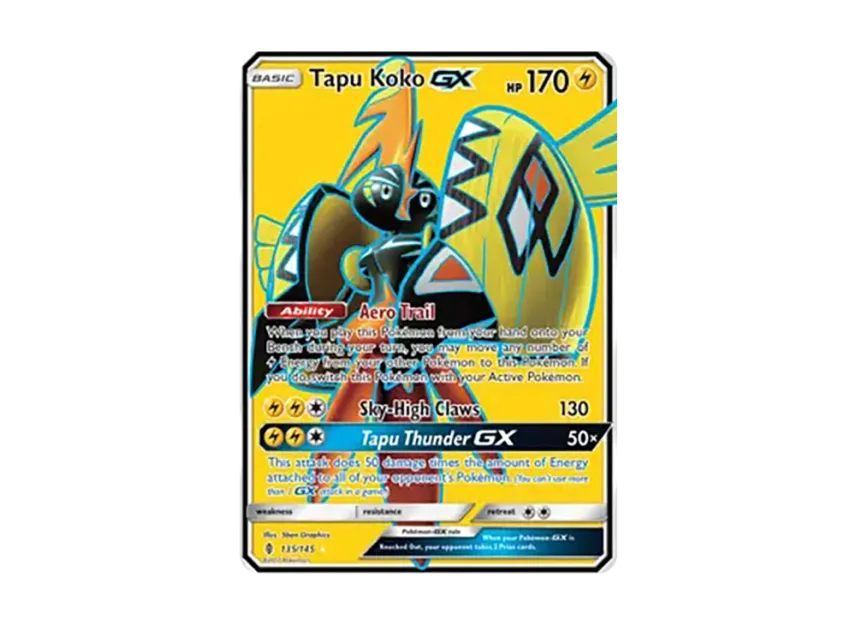 Tapu Koko GX UR [145-GUARDIANS-RISING 135/145] (Sun & Moon "Guardians Rising")
