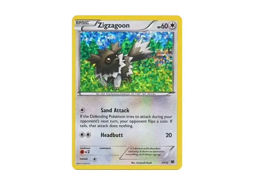 Zigzagoon : Holo [12-MCDONALD-S-COLLECTION-2015 11/12] (XY "McDonald's Collection 2015")