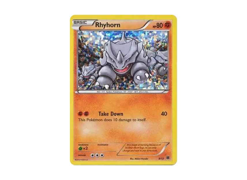 Rhyhorn : Holo [12-MCDONALD-S-COLLECTION-2015 8/12] (XY "McDonald's Collection 2015")
