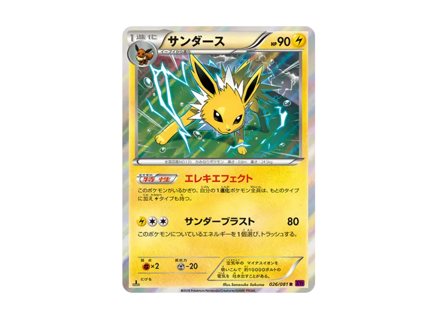 Jolteon R : 1ED [XY7 026/081] (Expansion Pack "Bandit Ring")