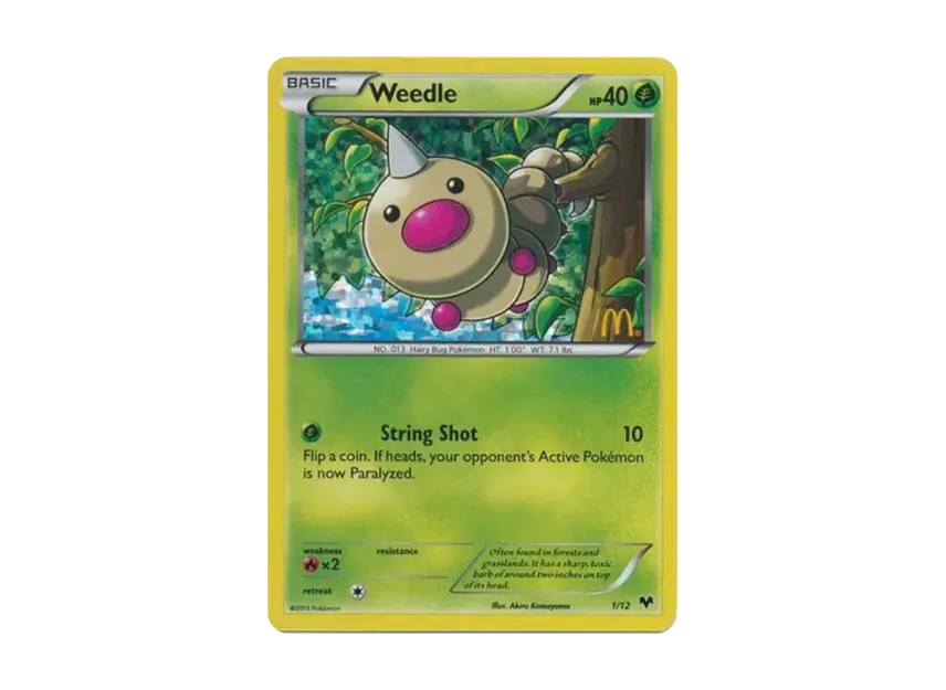 Weedle : Holo [12-MCDONALD-S-COLLECTION-2014 1/12] (XY "McDonald's Collection 2014")