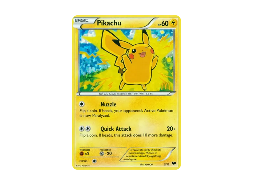 Pikachu : Holo [12-MCDONALD-S-COLLECTION-2014 5/12] (XY "McDonald's Collection 2014")